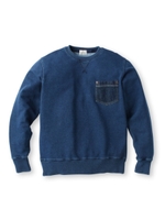 デニムポケット裏毛スウェット/ネイビー(993)