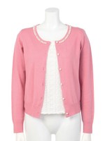 ビジュー調モチーフ付キアンサンブル/黒