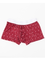 ポリエステルベア天ショートボクサースター/ワインレッド(163)