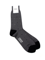 小紋柄ドレスソックス/ブラック(219)