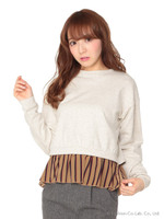 裾レジメンプルオーバー/グレー