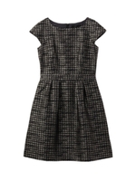 千鳥格子柄ジャカードワンピース/ネイビー(493)