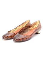 FREE FISH メタルレオパードシューズ/ブラウン系(419)