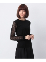 SEE BY CHLOE レーススリーブニットトップス/ベビーピンク(071)