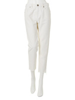 【CASUAL】カットオフルーズストレートデニムパンツ/インディゴ