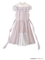 【スキヤキ】「ベルサイユのばら」マリー・アントワネットドレスワンピース〜わたしはいま......ベルサイユの女王！！〜/ピンクベージュ