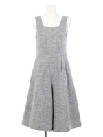 バックリボンガウチョパンツコンビネゾン/GRAY