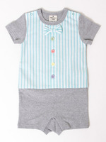 フェイクシャツのBOYSロンパース/マルチドット