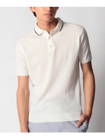 ポロシャツ風スムースカットソー/オフホワイト(003)