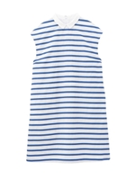 襟つきマリンボーダーワンピース/ブラック(319)