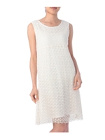 総レース切り替えワンピース/ホワイト(002)