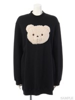 PUFF TEDDY SWEAT ONE-PIECE/PINK