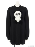 STUFFED PEPE SWEAT ONE-PIECE/BLACK