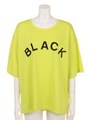 【ANAP】BLACKプリントBIG TEE/YEL