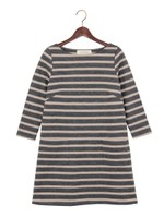 ★JC 15Wアッシュク　ボーダー　ワンピース/NATURAL