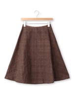 エンブロイダリースエード調スカート/ブラウン(127)