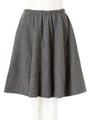 フレアミディスカート/グレー