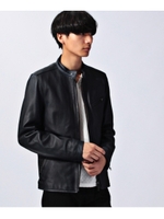 ラム NAKED シングルライダースジャケット/ダークブラウン(043)