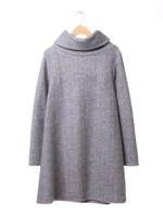 【CanCamコラボアイテム】肉厚ミル起毛オフタートルAライン／ワンピース/キャメル