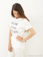 【KiiRA】 SLOW AND STEADY TEE/C.GRAY