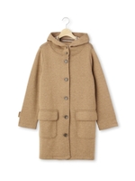 ダブルフェイスミドル丈コート/ライトベージュ(051)