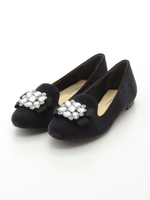 リボンビジューオペラフラッツ/GRAY