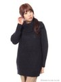 重ねタートル衿チュニック/Charcoal Gray