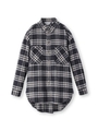 Americana 起毛チェックシャツ/ブラック(219)