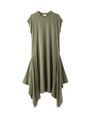 CROLLA サイドフレアワンピース/オリーブグリーン(026)
