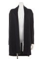 DRAPED CARDIGAN/BLACK