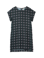 LIMONTA 幾何学柄プリントワンピース/ブラウン系(143)