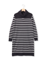 オフタートルニットワンピース/ネイビー(093)