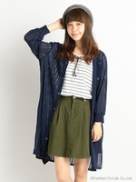 ジョーゼットブラウスOP/ネイビー