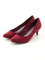 ミドルヒールラウンドトゥパンプス/KHAKI