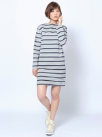 MULTI STRIPED DRESS/ネイビー