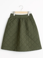 Sキルティングスカート/カーキグリーン