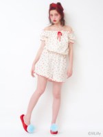 [LILICIOUS]チェリーガーゼオールインワン/CHERRY