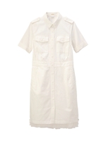アンダードレス付きシャツワンピース/オフホワイト(003)