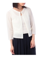 ジャケット風ニットカーディガン/ライトベージュ(051)