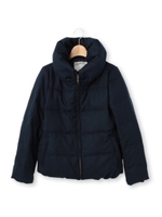 ボリュームカラー起毛シャンブレーコート/ネイビー(093)