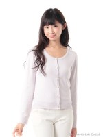 定番カーディガン/イエロー