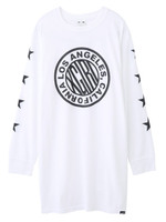 CIRCLEL/S TEE DRESS/WHITE
