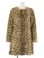 【ROSE BUD】NO COLLAR HALF COAT/CHEETAH