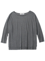 ソフト天竺前後差カットソー/グレー系(013)