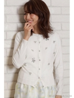 ビジューカーデ付アンサンブル(カーデ+5分袖ニットSET)【2/3(水)PM23:59 販売終了】/ライトブルー