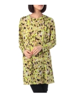 ビビッドフラワーチュニックワンピース/イエロー(132)