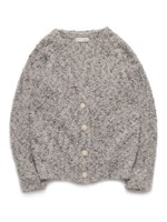 ミックスニットカーディガン/BLU