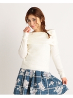 【LIZ LISA】オフショルニット/ピンク