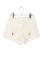 スピンドルガーターパンツ/ホワイト