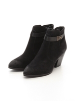 ベルト付ショートブーツ/ブラウン